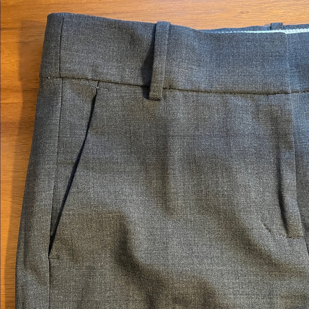 J.Crew | Cameron slim crop pant in Italian stretch wool | Heather Coal | Size 4 - Picture 8 of 13